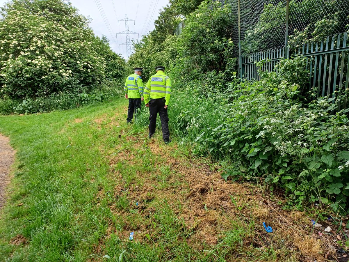Your local officers have been carrying out weapons sweeps of #LittleIlford park today. Keeping our community safe. 

#OpSCEPTRE #MyLocalMet @MPSNewham