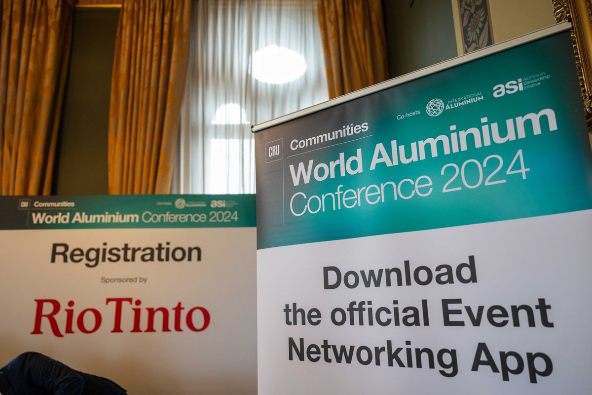 We’re proud to be gold sponsors at @CRUGROUP’s 29th World Aluminium Conference. Amy Abraham, VP Sales, Aluminium joined a panel of industry leaders to discuss how #aluminium is a critical material for the future. We look forward to the remainder of the event.