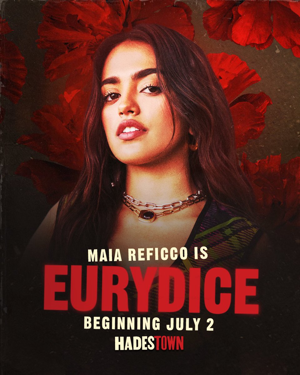 She's no stranger to the wind— Maia Reficco is Eurydice starting July 2nd.