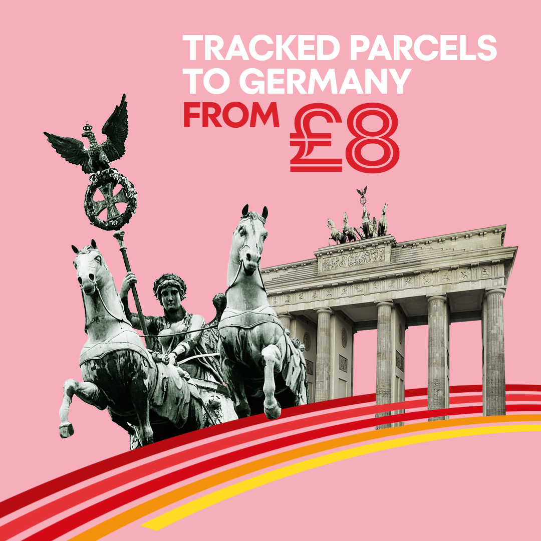 Tracked parcels to Germany 🇩🇪 from £8.00 when you buy your postage online, plus collection is free. Buy postage now at: ms.spr.ly/6016YXwU0