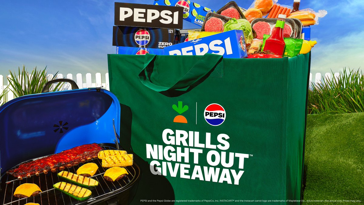 The best summer nights are spent out by the grill with family & friends! So, we teamed up with @Instacart to bring all the BBQ essentials to your doorstep, FOR FREE. We’re talking Pepsi, burgers, hot dogs, custom merch! Follow the link in bio for a chance to win! ​ NO PURCH.