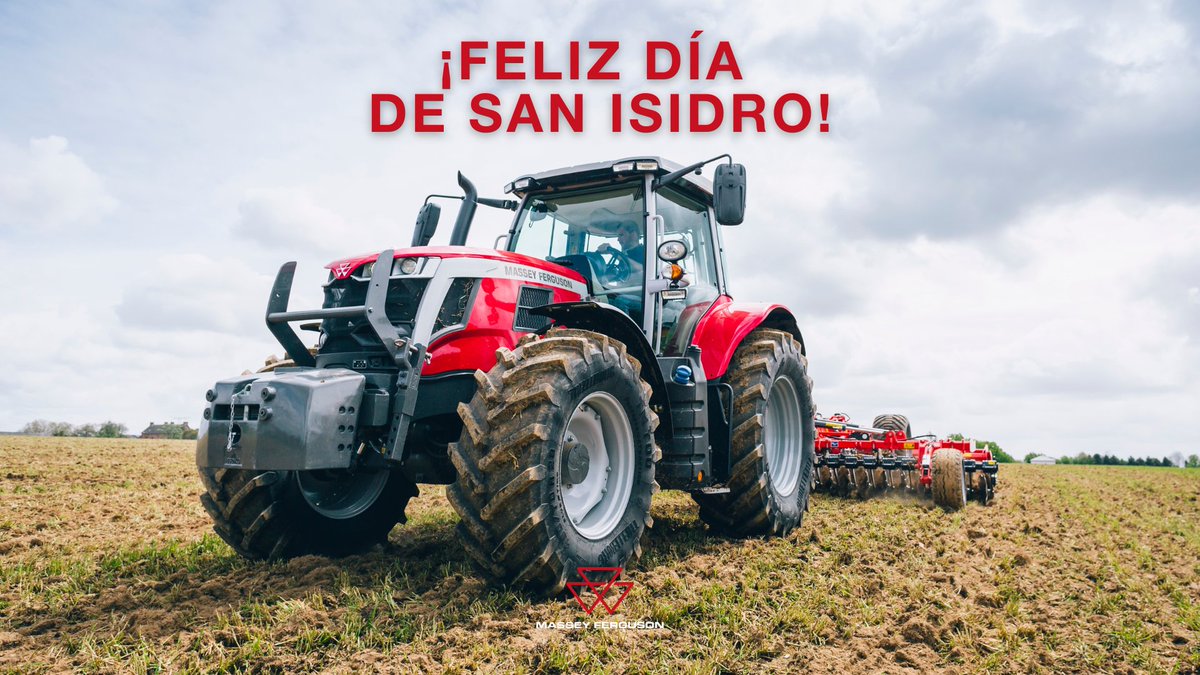 ¡Feliz día de San Isidro! 🧑‍🌾🚜

Hoy celebramos la labor incansable de todos los agricultores y ganaderos y desde #MasseyFerguson queremos reconocer vuestro trabajo 💪

¡Gracias por vuestra pasión, dedicación y compromiso! 👏

#MFBornToFarm 🔥