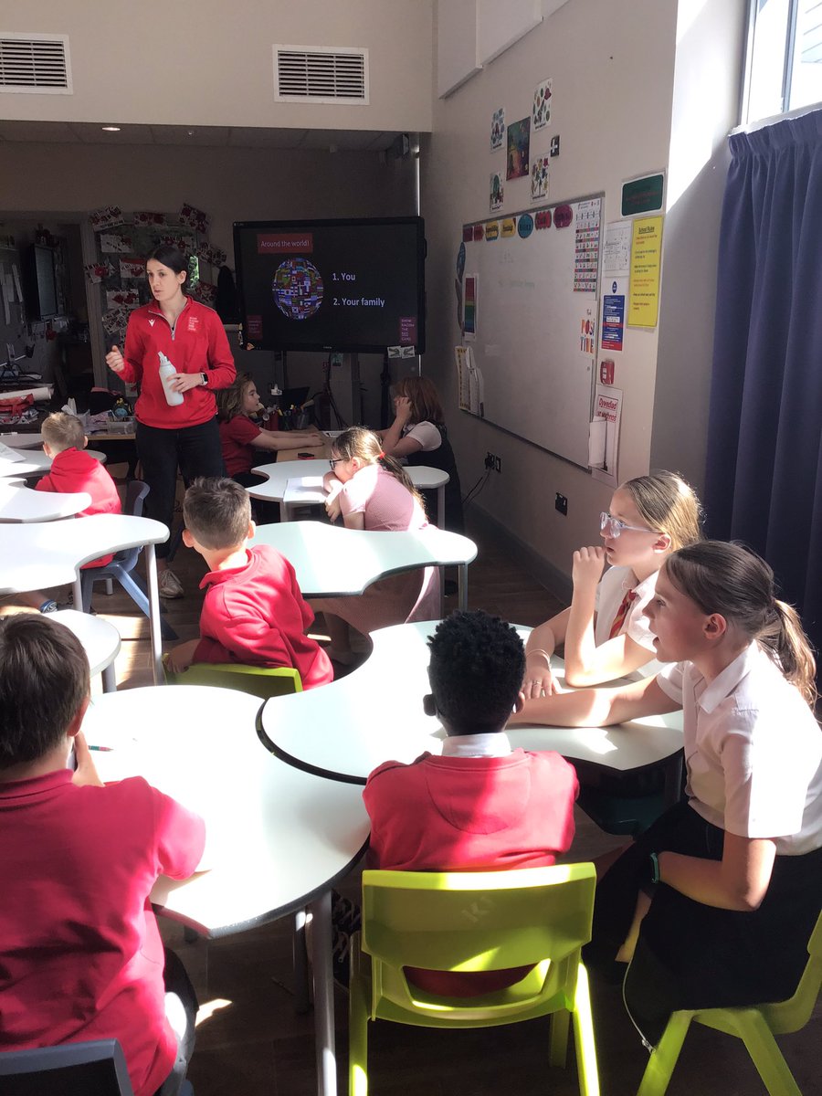 Blwyddyn 5 thoroughly enjoyed the anti-racism workshop today, delivered by Lauren from @theredcardwales. We discussed racism throughout history, and looked at modern day immigration including the transfers of our footballing heroes. Diolch yn fawr Lauren