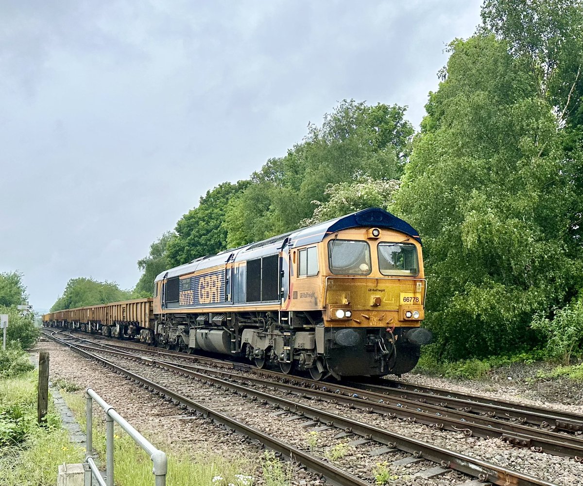 66778 at Crofton TMD on todays 6G92 Cottingley - Doncaster #class66