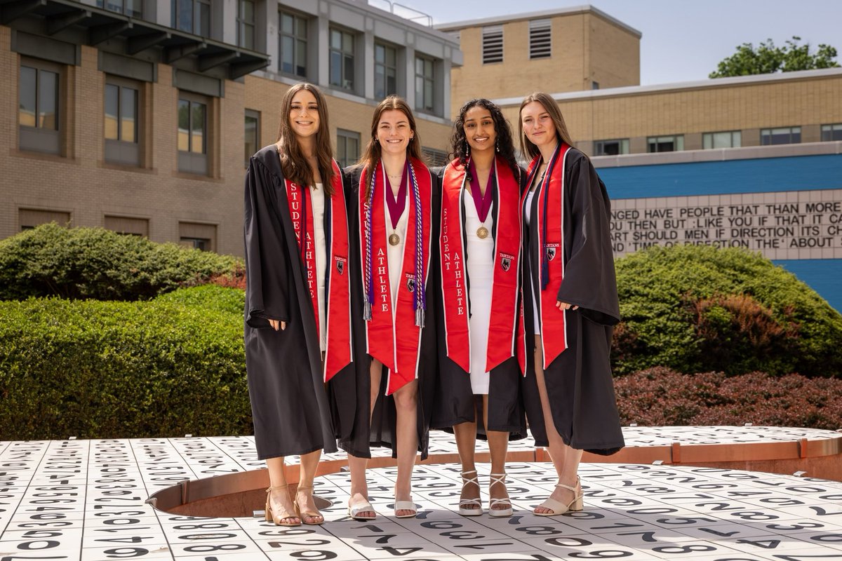 Congrats to our four seniors who officially graduated this past weekend. So proud of you all, go out and change the world ❤️ #TartanProud