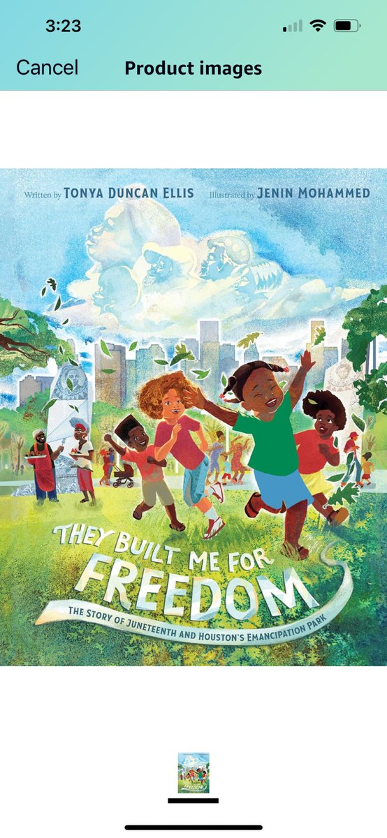 Happy book birthday to THEY BUILT ME FOR FREEDOM! 📘🎂🎉🎉🎉❤️ A Powerful Story Of Freedom! THEY BUILT ME FOR FREEDOM by Tonya Duncan Ellis is a beautifully written history of Houston’s Emancipation Park and Juneteenth. @2021derfuls