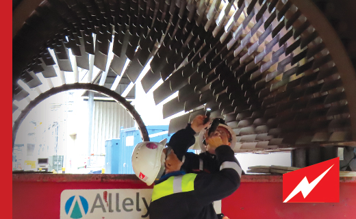 StpscPower's tweet image. We're at the @Intergen Rocksavage Power Station in northwest England, overseeing a major gas-turbine overhaul. Here, I'm inspecting a GT26 upper main casing for potential rubbing. Need help with your next planned outage? You know who to call!