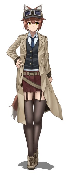 C103で描いたリベロのスカート今見ると短すぎて「は?」の意。刑事でそれは流石に不埒すぎる... 