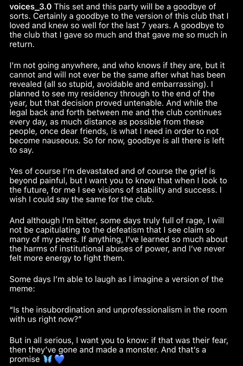 voices_______'s tweet image. a flyer.
a caption. 
an artist statement as invitation. 
a spiral to represent it all. 
🦋🌀💙