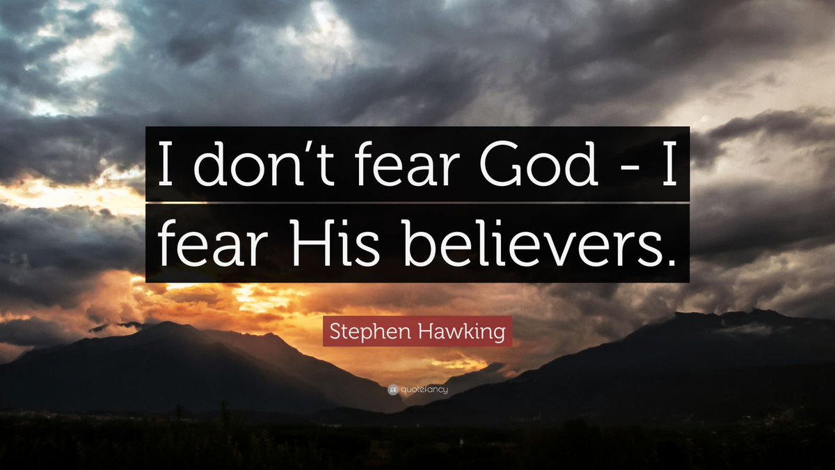 I don't Fear God I fear His Subscribers @FFBAtheists