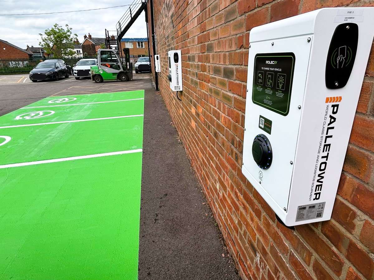 Stockport Electrical (@stockportelec) on Twitter photo From blank wall to smart #sustainable wall! How great does the <a href="/palletower/">Palletower</a> branding look on the <a href="/RolecEv/">Rolec</a> Securicharge #electricvehicle chargers. We love helping our world class clients to achieve their #sustainabledevelopmentgoals 🌿Thanks <a href="/shawfieldline/">ShawfieldLineMarking</a> for the line marking 🙏 From blank wall to smart #sustainable wall! How great does the <a href="/palletower/">Palletower</a> branding look on the <a href="/RolecEv/">Rolec</a> Securicharge #electricvehicle chargers. We love helping our world class clients to achieve their #sustainabledevelopmentgoals 🌿Thanks <a href="/shawfieldline/">ShawfieldLineMarking</a> for the line marking 🙏