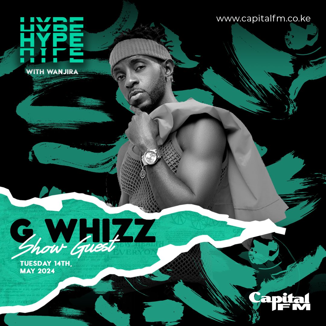 Talented and sought-after Jamaican artist @gwhizzmusic links up with @WanjiraL tonight from 8 - 9 pm to talk about his latest release featuring Kenya's biggest dancehall artist @WyreDaLoveChild and more!

Listen live: capitalfm.co.ke/listenlive/

#BelieveTheHype
