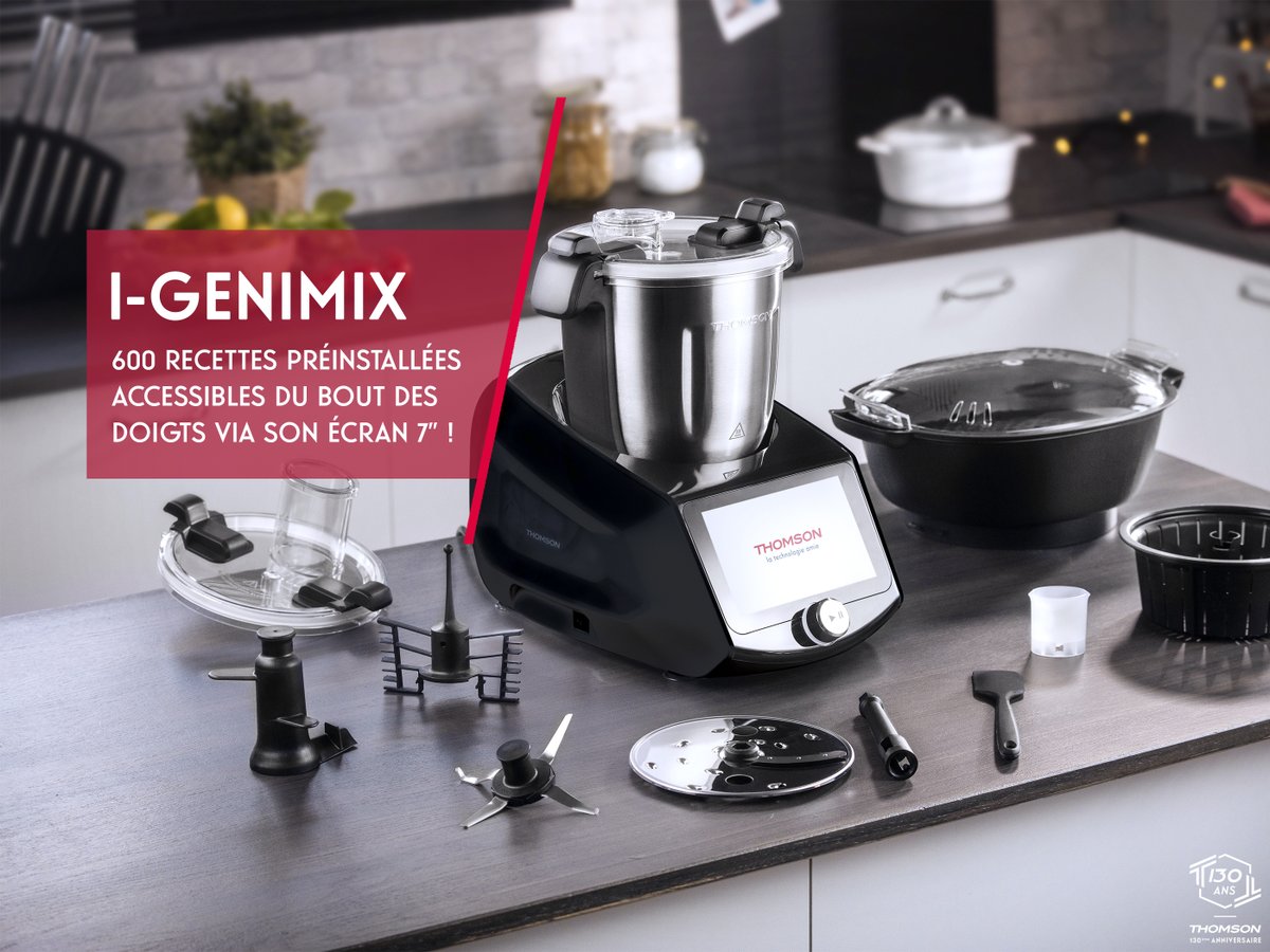 De l'entrée au dessert, préparez de délicieux plats pour toute votre famille avec le robot de cuisine connecté i-Genimix #Thomson ! 😋 #ThomsonÉlectroménager #BonPlan #IGenimix Disponible en promotion chez @boulanger 👇 boulanger.com/ref/1187574 👩‍🍳🧑‍🍳