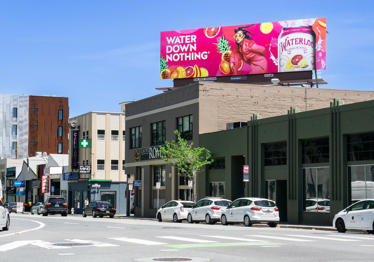 Waterloo Sparkling Water is bringing full flavor to our Bryant Street spectacular in San Francisco’s SoMa neighborhood. 

#ooh #outofhome #WaterDownNothing #DoYouWaterloo #Waterloo #SoMa #SanFrancisco #SanFran #sparklingwater #iconic #spectacular