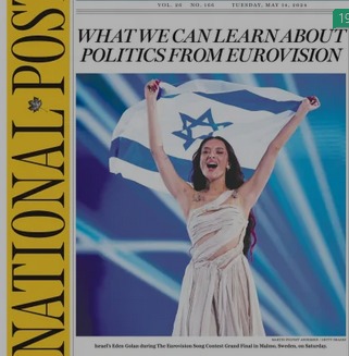 I  enjoyed today's National Post with its front page expression of values  held by a majority of Canadians who, along with a majority of Europeans,  know which side in the righteous war to admire.
#bcpoli #abpoli #skpoli #mnpoli #ykpoli #nwtpoli #nupoli #cdnpoli #onpoli #Quebec