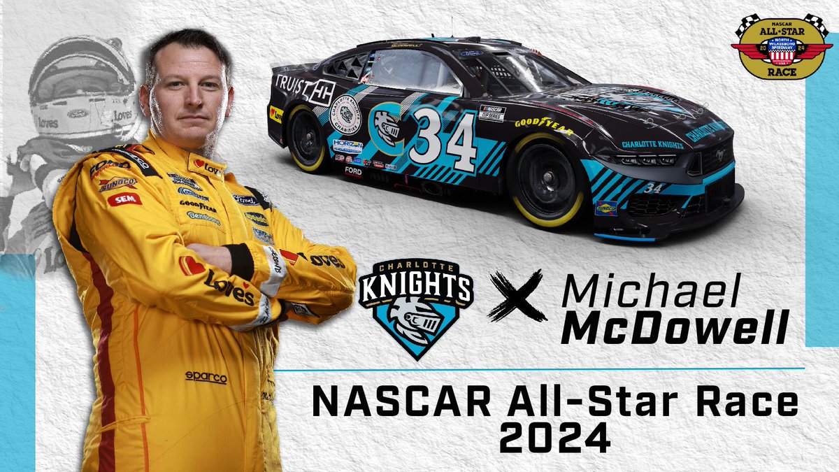 The freshest looking car for the 2024 @NASCAR All-Star Race 🤩 MORE: milb.com/charlotte-knig…