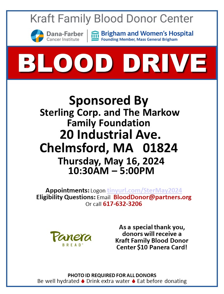 📷The Kraft Center #BloodMobile will be traveling to Southborough, Thursday, May 16, 2024  Stop by this fantastic blood drive and #BeAHero for our patients at  Dana-Farber and Brigham Women's #donateKraft Family Blood Donor