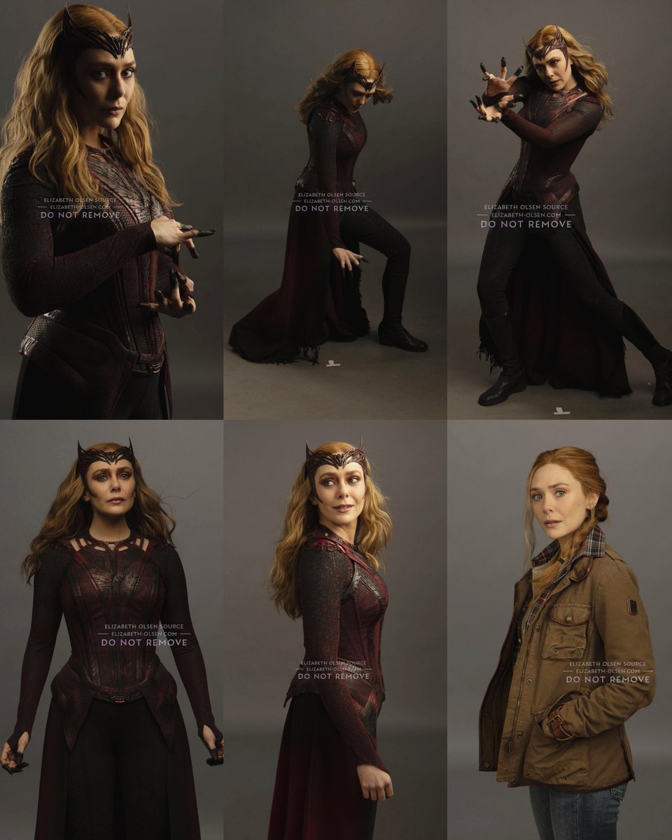 New outtakes of Elizabeth Olsen as The Scarlet Witch for Doctor Strange in the Multiverse of Madness