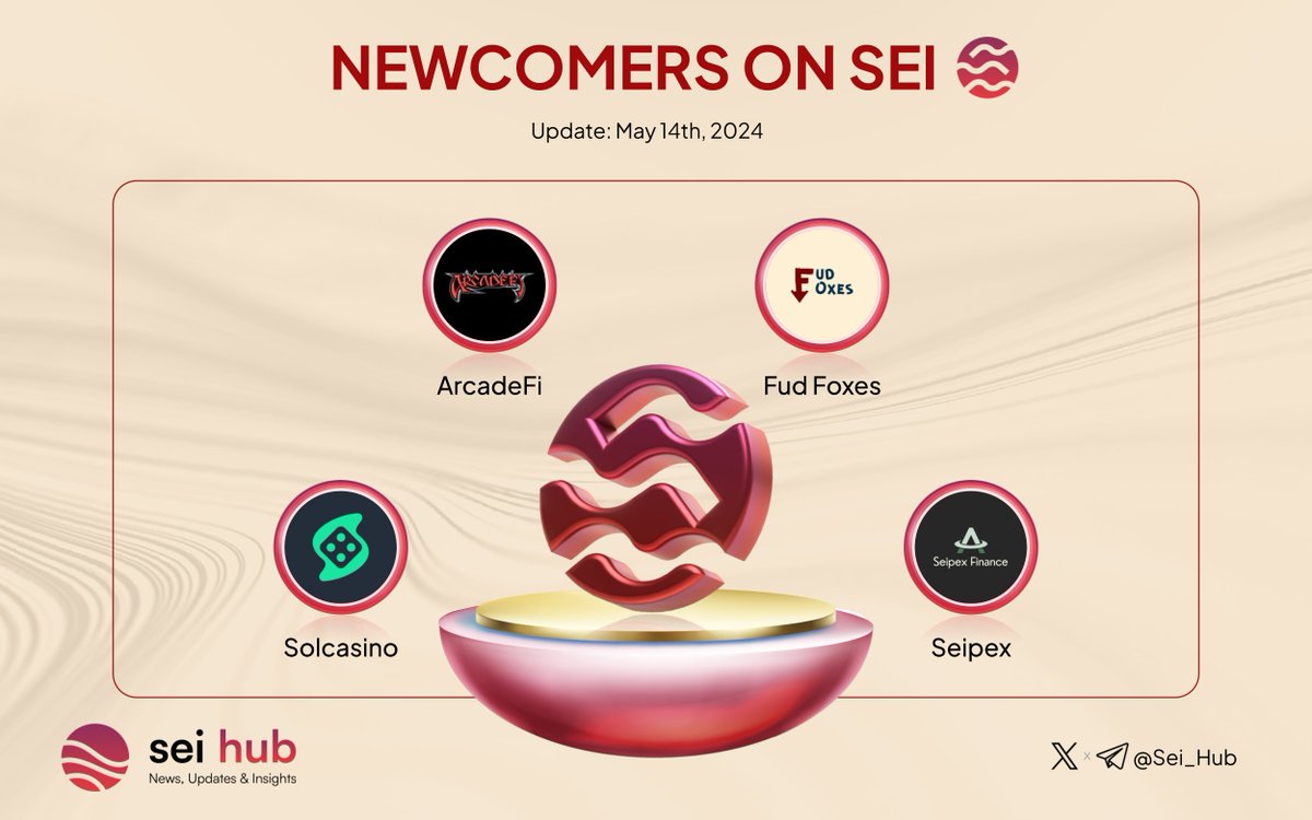 🔴💨 A hearty welcome to the newest additions in the #Seiyans family within the #Sei ecosystem! 🚀 Looking forward to the thrilling adventures ahead with these newcomers: @Solcasinoio @arcadefixyz @FudFoxes @Seipex_Fi $SEI #SeiNetwork #DeFi