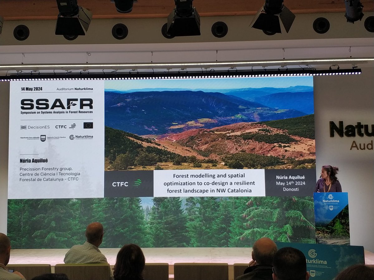 🔝Great representation of #CTFC researchers at the 20th Symposium on Systems Analysis in Forest Resources #SSAFR2024 with several presentations focused on forest modelling and simulators, analysis of scenarios, management optimization, and adaptation to climate change #DecisionES