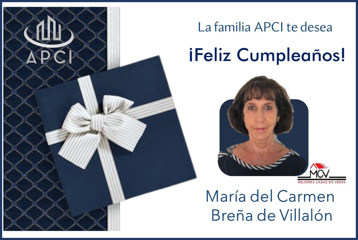 🎉¡Feliz Cumpleaños, María del Carmen Villalón!🎊

La familia APCI desea que tu cumpleaños sea siempre el punto de partida para exitosos cierres e infinidad de alegrías profesionales y personales.