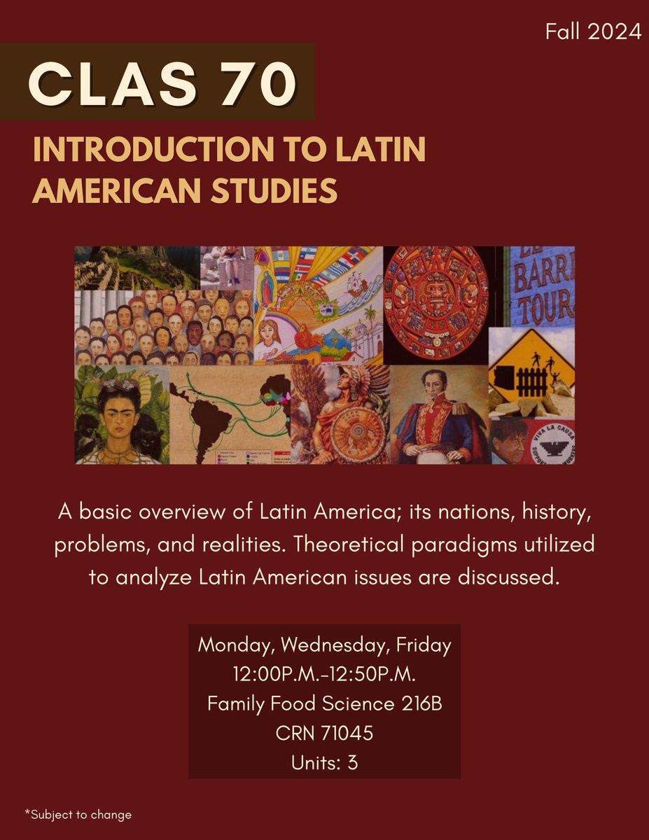 Fresno State Dept of CLAS tweet media