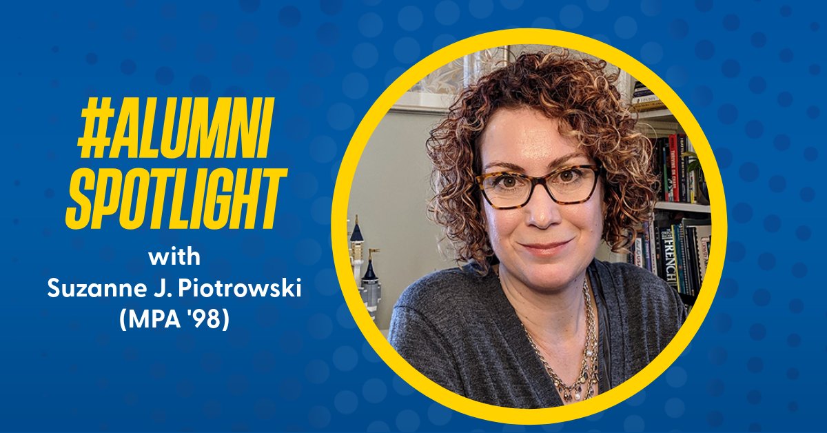 #AlumniSpotlight: Dr. Suzanne J. Piotrowski, professor of public affairs and administration @RutgersSPAA, director of the Transparency and Governance Center (TGC), and co-director of the School of Public Affairs and Administration’s MPA program. Read More: tinyurl.com/mv3trvvd