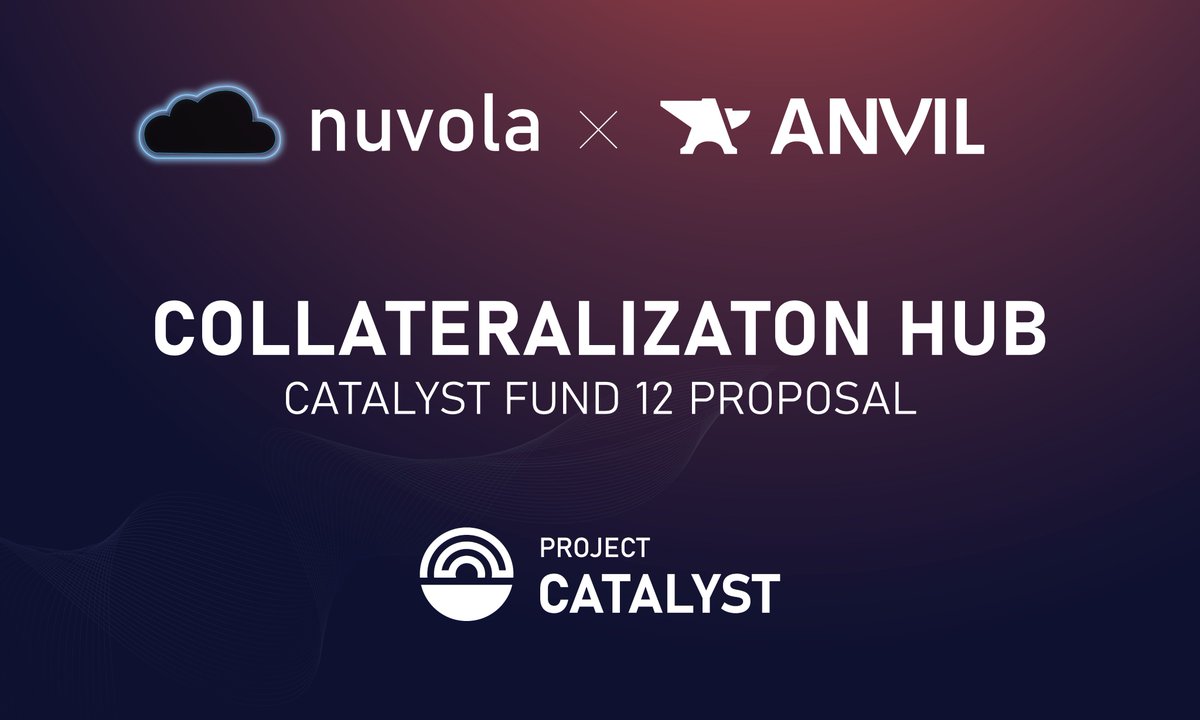 Nuvola x @ada_anvil

Our Fund 12 Catalyst Proposal is in!

Scope: Creating a Collateralization hub.
Proposal: cardano.ideascale.com/c/idea/120650

We believe that the development of this collateralization hub will positively impact the Cardano Ecosystem

Details below👇