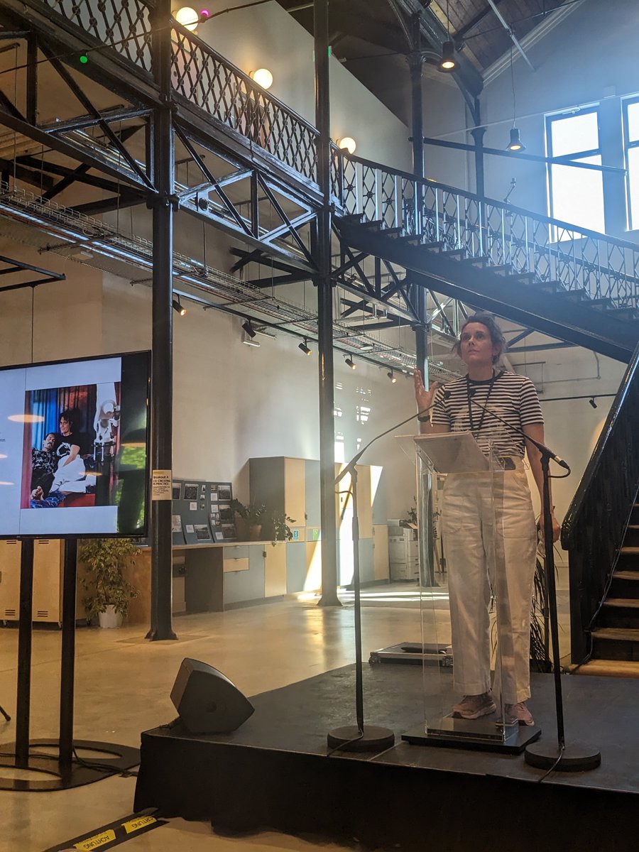 engagevisualart's tweet photo. LIVE from #Groundswell: Heather Peak from #DASHDisabilityArts discusses their practice as part of our Day 1 panel, 'Against the Tide', which looks at whether creative practice can reclaim regeneration for our communities. https://t.co/iiu4N5OpnH