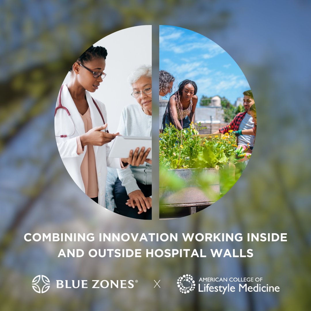 Blue Zones and @aclifemed are combining proven, powerful efforts inside and outside hospital and clinic walls to ignite health transformation and establish a network of Blue Zones-certified clinicians. Learn more: bluezones.com/aclm #ACLMxBlueZones #bluezones