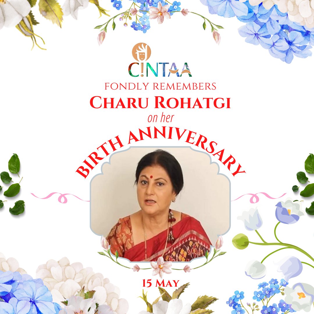 #CINTAA fondly remembers Charu Rohatgi on her #Birth Anniversary (15 May 1955) Charu Rohatgi is known for Gold (2018), Trideviyaan (2016) and Junooniyat (2016). . #Cintaa #actress #Birthanniversary #charurohatgi #hindicinema #bestactress #greatactress #indiancinema #movie