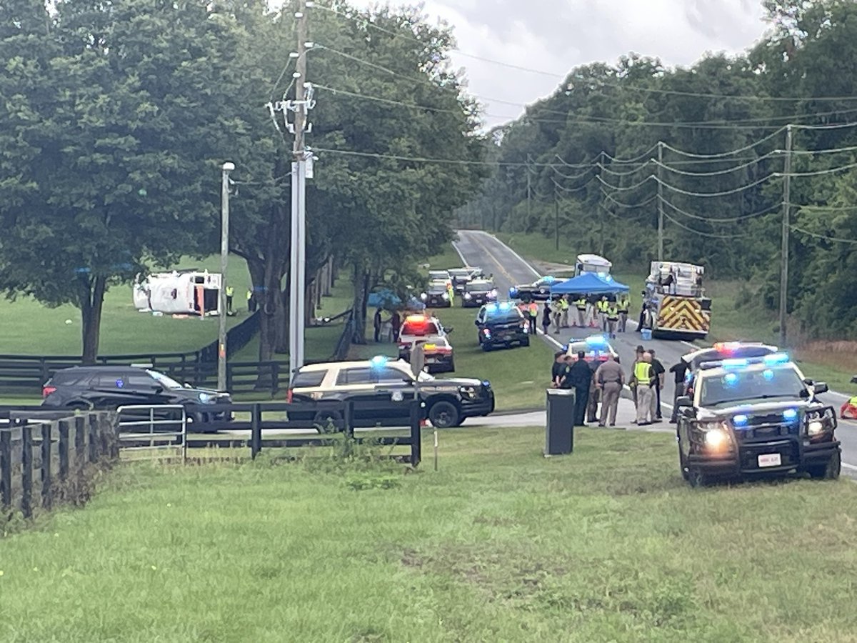 Horrendous and somber scene in Marion County where a bus carrying 53 migrant workers crashed into a pickup truck on HWY 40 in Dunnellon Eight workers are dead, dozens have been injured They were being taken to a farm to pick watermelons, it happened about 630 this AM