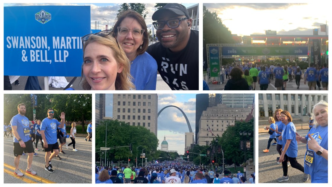 Swanson, Martin & Bell, LLP was thrilled to participate in the ninth annual Biz Dash 5K presented by @wwt_inc at CITYPARK in @DowntownStLouis.  

Learn more about our St. Louis team: smbtrials.com/swanson-martin…

#BizDash #5K #Sponsor #WorldWideTechnology #StLouis #smbteam #community
