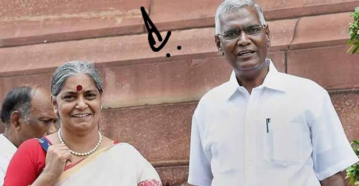 #CPI #cpiRaja and his wife Mrs Elizabeth Aannie Raja  scheduled to visit #Raibereili Constituency to campaign for the victory of @RahulGandhi 

*Mrs Elizabeth Aannie Raja is none other than the #wayanad candidate of CPI, fighting against Rahul Gandhi of @INCIndia. They have…