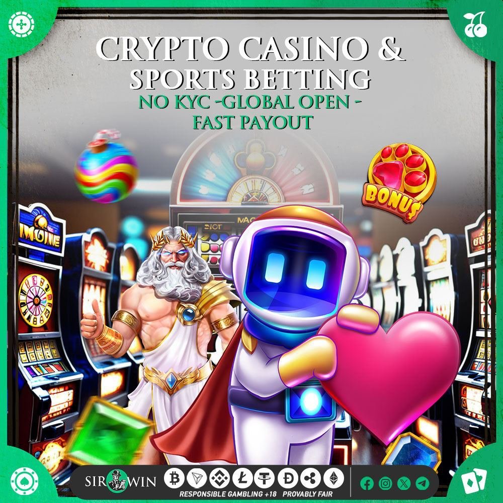 🎰🎰Welcome to SirWin Crypto Casino 🎰🎰 Are you ready to experience the thrill of online gambling like never before, SirWin Crypto Casino, where anonymity, speed, and global access converge to create the ultimate gaming platform.‼️ Why Sirwin? bit.ly/SirWin-Crypto-… 1. ✅ No