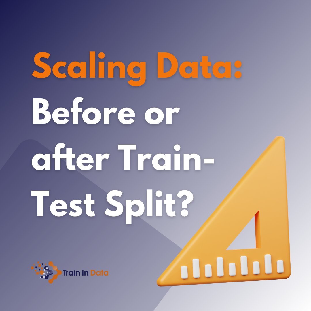 📊 Scaling Data: Before or after Train-Test Split?

#FeatureEngineering #MachineLearning #DataScience

🧵👇