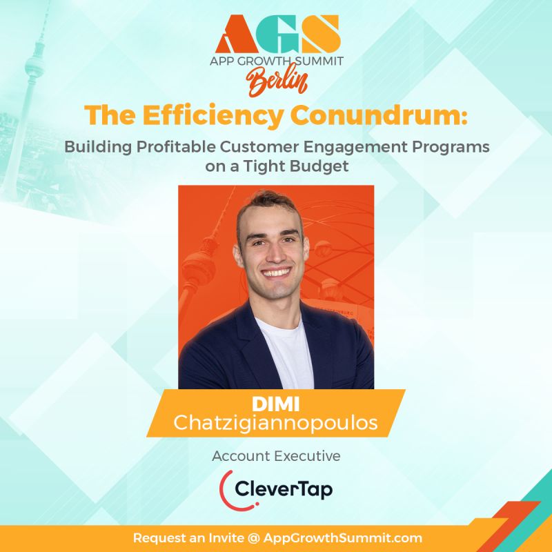 Hands up ✋ if you’ve been there: staring at budget sheets, scratching your head, wondering how to build a robust #customerengagement program without emptying the wallet. Dimi will tackle the age-old puzzle at the @AppGrowthSummit in Berlin on May 16th. bit.ly/4bhyI0m