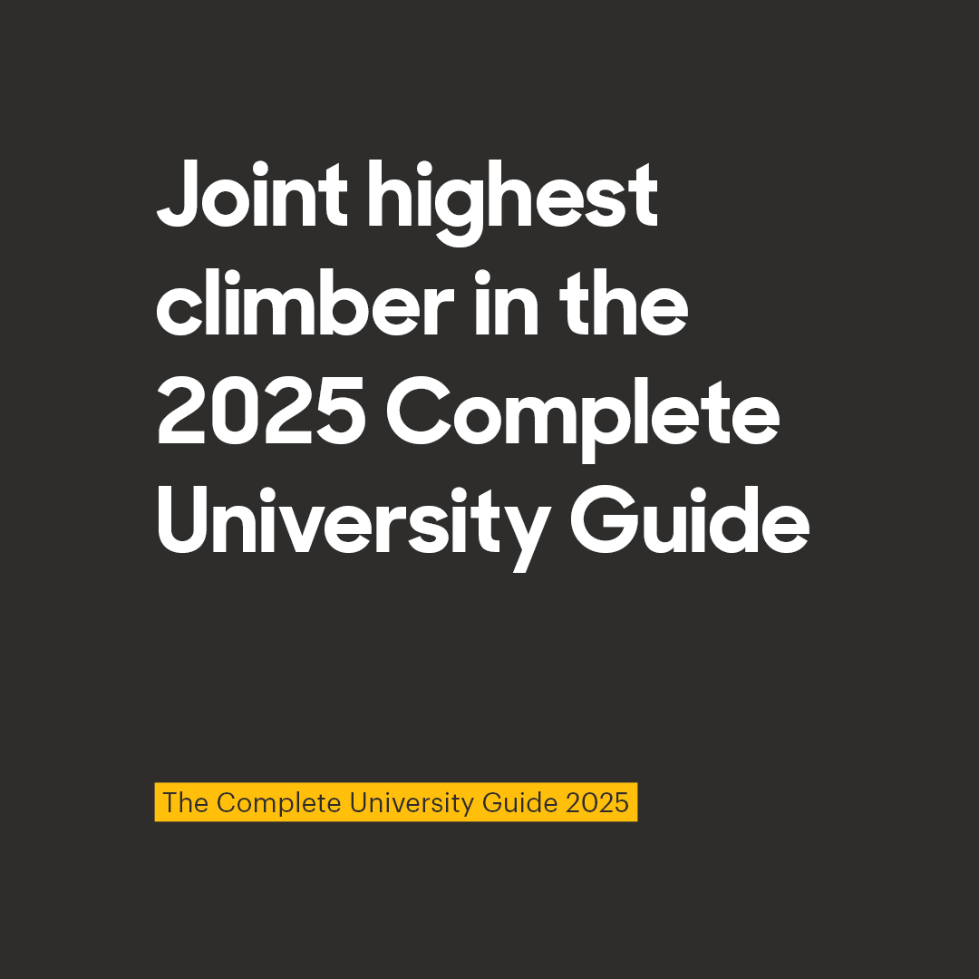 We're thrilled to be the joint highest climbing university in the @compuniguide 2025 tables published today, soaring by 48 places in the last 2 years! ⭐

Read more about the results: bit.ly/4dCdWub 

#HelloSuffolk #UniOfSuffolk #LeagueTables2025