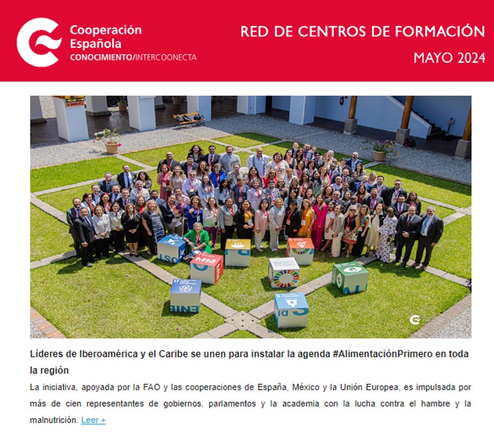 📌#Entérate Nuevas noticias, convocatorias y productos de conocimiento para el #desarrollo desde la Red de Centros de #Formación de la @AECID_es @CFCEAntigua @CFCESantaCruz @CFCECartagena @AecidConoSur 📰Boletín #Intercoonecta de Mayo/24 ▶️bit.ly/4agqhRH