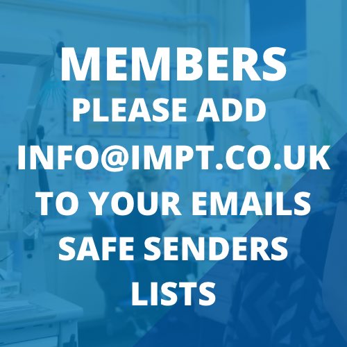 Remember to add info@impt.co.uk to your safe sender list to ensure you receive important updates from us! #EmailSafety #SafeSender #ImportantInfo #EmailUpdates #SafeSenderList #stayinformed