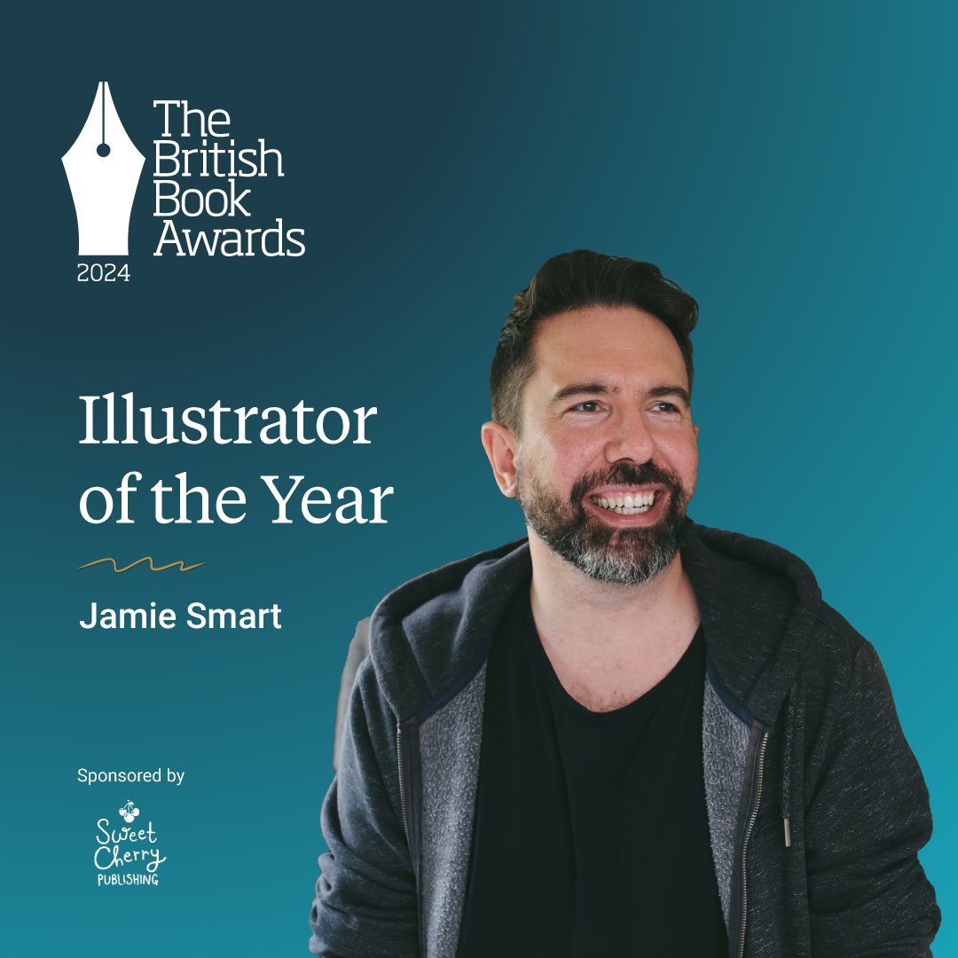 🎉 We are absolutely thrilled to share that @jamiesmart was also named the Illustrator of the Year at the #BritishBookAwards last night! 💥 Massive congratulations Jamie, we truly couldn't be more pleased!