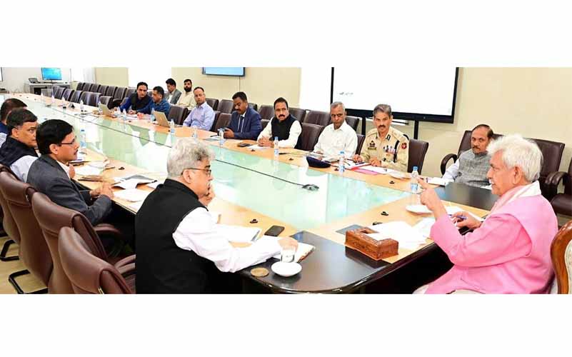 Lieutenant Governor Shri Manoj Sinha today chaired a high-level meeting to review the functioning of Home Department.