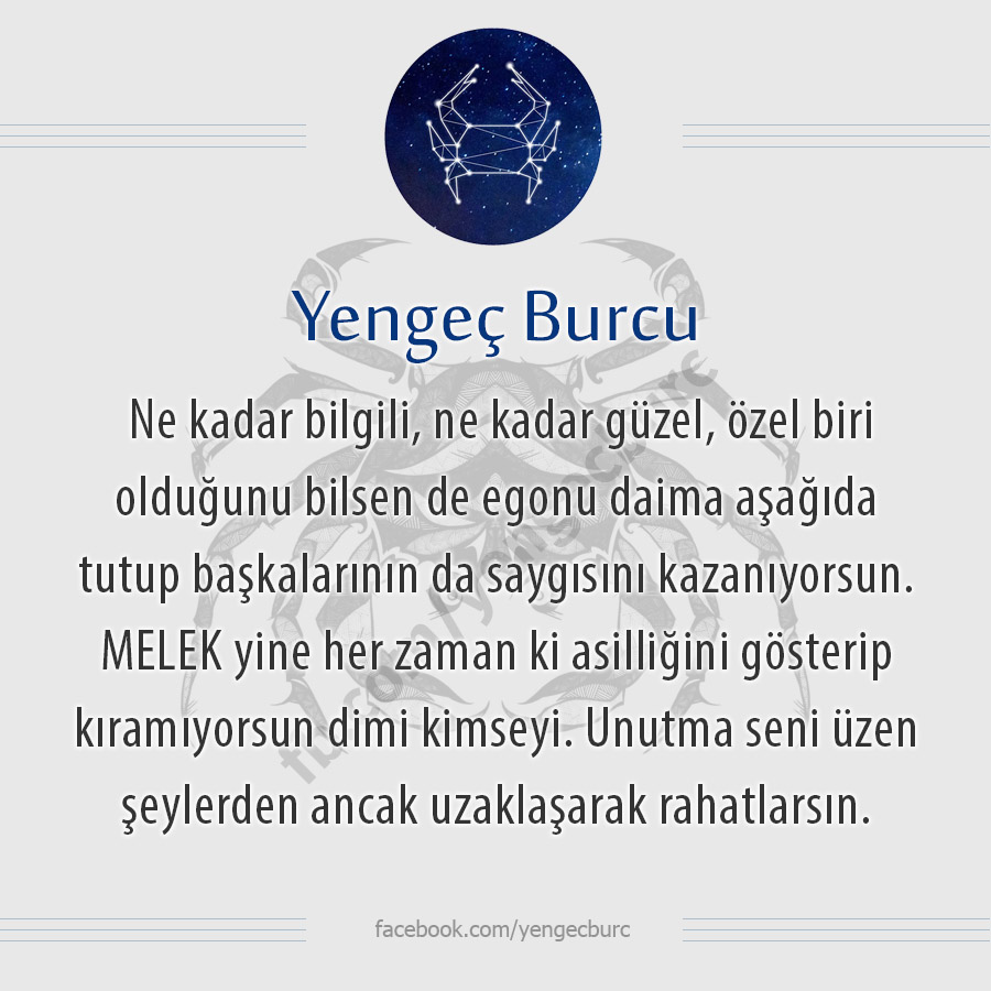 #YengeçBurcu