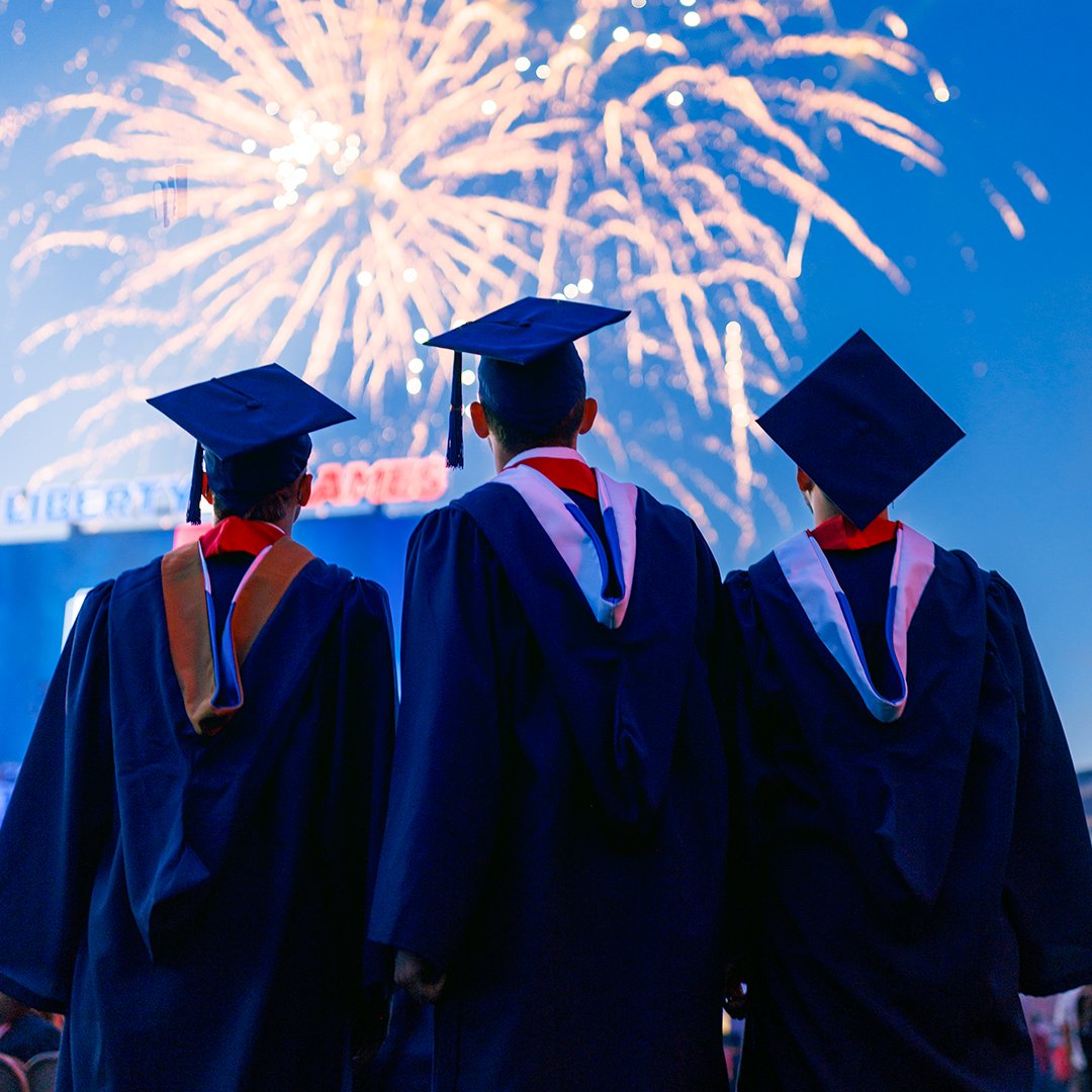 Congratulations to all of our 2024 online graduates! 🎓🎆🎇 #graduation #commencement #grad #libertyuniversity #libertyuonline