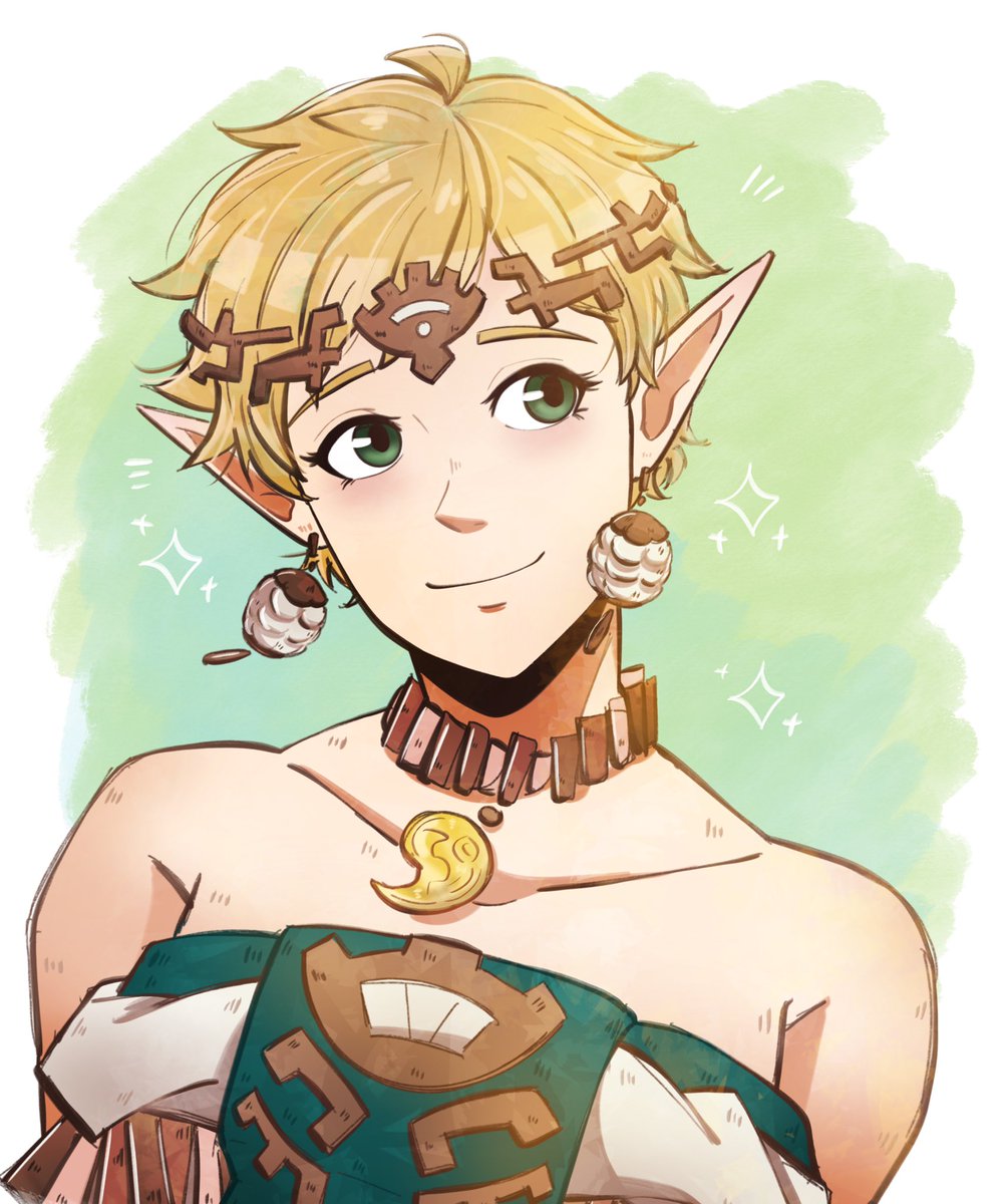 Short hair Zelda my beloved 😭✨💚💚💚
