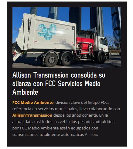 #NoticiaDestacada Allison Transmission consolida su alianza con FCC Servicios Medio Ambiente industriambiente.com/productos/2024… @AllisonTrans @FCC_Ambito @FCC_MA