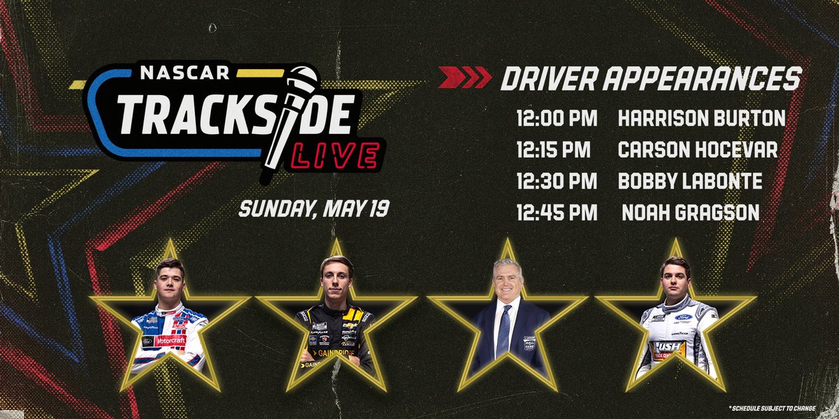 Your Trackside Live lineup. 🎤 #AllStarRace