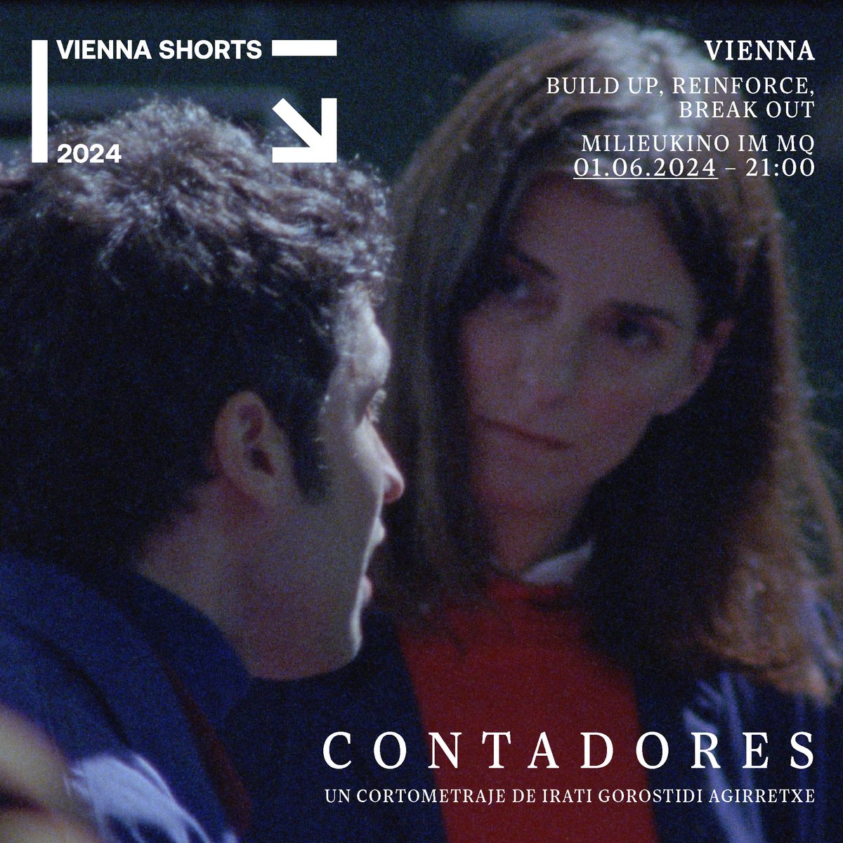 📌 The next stop on the international #Contadores tour will be... Vienna! 🇦🇹 On 1 June, @irati_gorostidi's short film will be screened at @viennashorts, as part of the 'Build Up, Reinforce, Break Out' programme 😍 We are excited to be part of this selection!