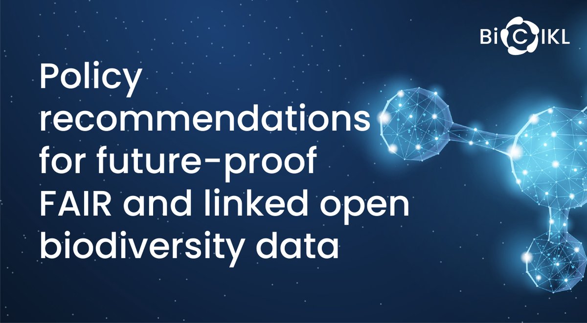 🇪🇺 Policy Briefs by our @Bicikl_H2020 consortium address the likes of @EU_ENV, @EUEnvironment, @EU_ScienceHub, @BiodiversaPlus & @EuropaBon_H2020 with recommendations about linked, open & future-proof #FAIRdata in #biodiversity. ➡️Find more on our blog: blog.pensoft.net/2024/05/14/how…