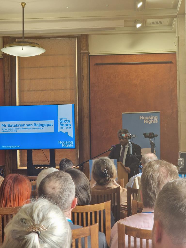 Delighted to be celebrating 60 years of @HousingRightsNI at stormont today. A range of brilliant speakers, including the UN Special Rapporteur on the human rights of housing. #housingrights60